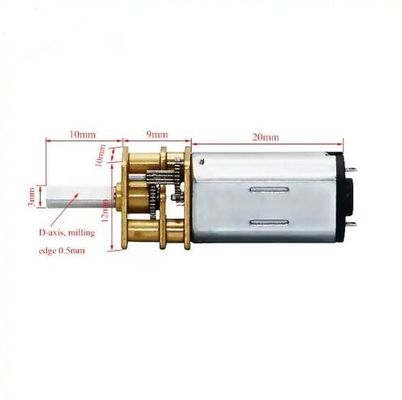 Motore a corrente continua a 45 giri al minuto 1.5V 24V 0,7 Watt per serratura delle porte