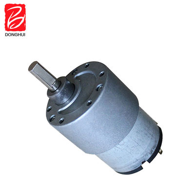 50 RPM Brush DC Gear Motor 37mm Carbon Brush DC Gearbox Motor 3V - 24V Per Robot