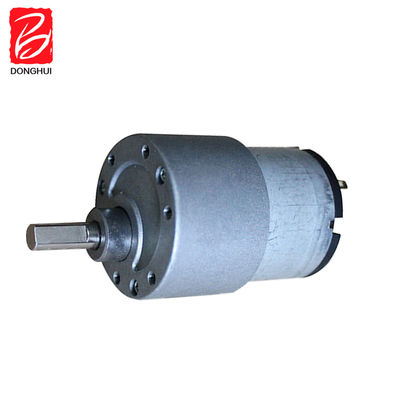 50 RPM Brush DC Gear Motor 37mm Carbon Brush DC Gearbox Motor 3V - 24V Per Robot