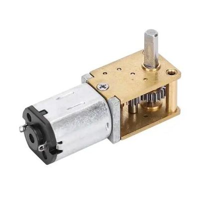 6V - 12V Motore a marcia continua a spazzola Verme orizzontale a scatto corto Motore a marcia continua a micro metallo