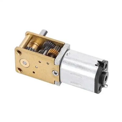 6V - 12V Motore a marcia continua a spazzola Verme orizzontale a scatto corto Motore a marcia continua a micro metallo