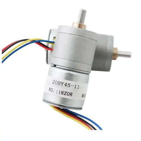 Motore passo a passo a 5 V a contatto continuo a micro ingranaggi 20 mm 2 fase 4 motore passo a passo a filo con cambio